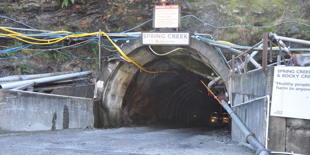 Solid Energy's Spring Creek mine on the West Coast. Photo / Greymouth Star