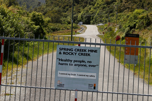 The entrance to the Spring Creek Mine. Photo / New Zealand Listener David White