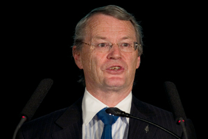 Keith Turner, chairman of the board of directors for Fisher & Paykel, speaking at the annual shareholders meeting this week. Photo / Natalie Slade