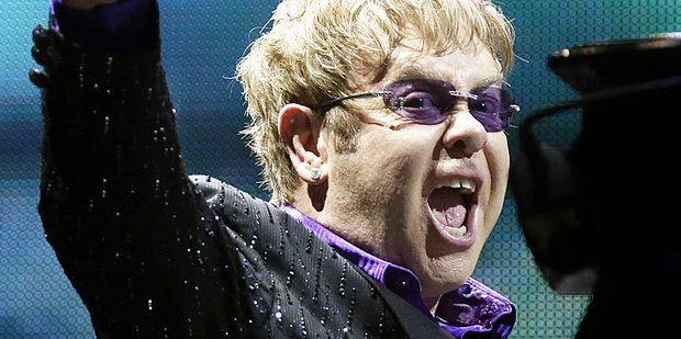 Elton John has finally found something nice to say to Madonna. Photo / AP
