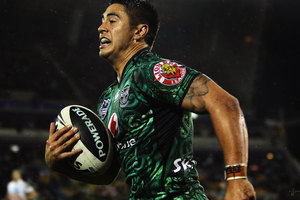 Warriors halfback Shaun Johnson has hinted at making a switch to sevens rugby ahead of the 2016 Olympics. Photo / Getty Images.