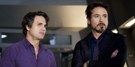 Mark Ruffalo and Robert Downey Jr from The Avengers. Photo / Supplied