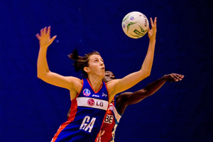 Bailey Mes played just one quarter for the Mystics this year. Photo / Dean Purcell