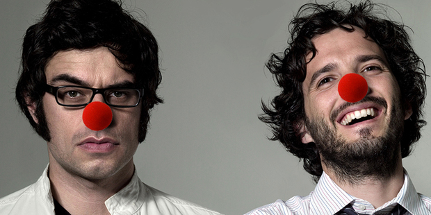 Flight of the Conchords show their support for Red Nose Day. Photo / Supplied