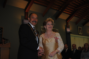 Dame Malvina Major is presented with the Order of New Zealand. Photo / Supplied