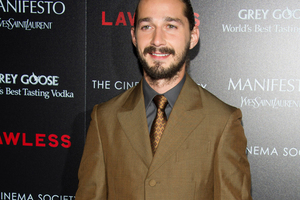 Shia LaBeouf says he sent director Lars von Trier a sex tape to land him a role on his new film. Photo / AP