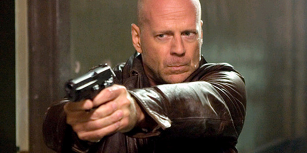 Bruce Willis has mocked Robert Pattinson and Kristen Stewart's relationship woes in a Die Hard spoof. Photo / Supplied