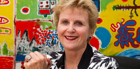 Retiring Retirement Commissioner Diana Crossan in her Wellington office. Photo / Mark Mitchell