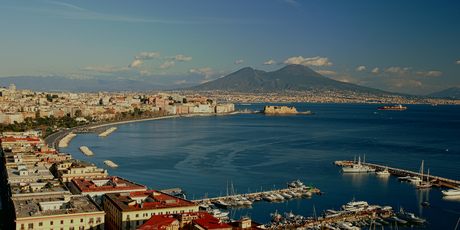 Mt Vesuvius looms over the Gulf of Naples. Photo / Thinkstock