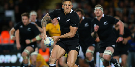 Sonny Bill Williams carried the ball twelve times and made a total of 65 metres, along with a linebreak and 6 offloads in the tackle. Photo / Getty Images