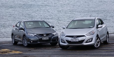 It was hard to choose between the Civic Euro L and i30 Elite. Photo / David Linklater