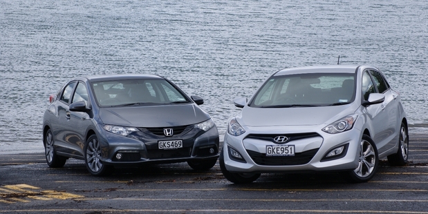 It was hard to choose between the Civic Euro L and i30 Elite. Photo / David Linklater