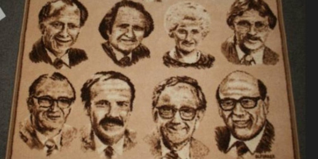 The 1984 Labour Cabinet rug. Photo / Supplied