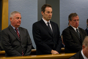 Capital + Merchant Finance directors (from left) Wayne Douglas, Neal Nicholls and former CEO Owen Tallentire. Photo / Sarah Ivey