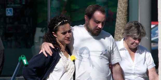 Keisha Castle-Hughes was shopping in Newmarket with fiance Jonathan Morrison and his mum. Photo / Chris Loufte