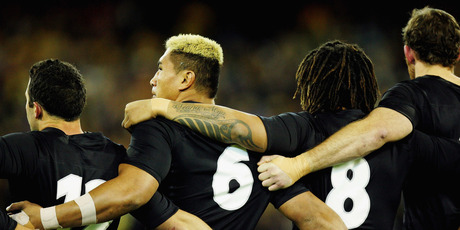 Jerry Collins (No 6), Rodney So'oialo (No 8) and Chris Jack (right) were once key All Blacks but fell swiftly from favour. Photo / Getty Images