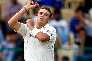 New Zealand bowler Tim Southee. Photo / AP