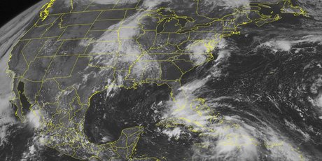 This NOAA satellite image shows Tropical Storm Isaac. The storm has prompted a hurricane warning for the Louisiana and Florida coastlines. Photo / AP