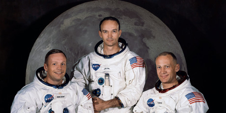 In this 1969 photo (from left) are Neil Armstrong, Michael Collins and Buzz Aldrin. Photo / AP
