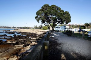 Takapuna Beach camp ground. Photo / APN