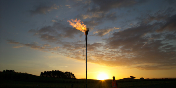 Solid Energy methane extraction site near Huntly. Photo / Supplied