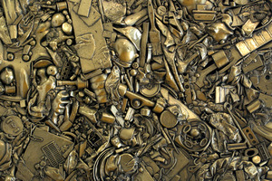 No.9 Brass Rough by Alexander Bartleet, showing at Warwick Henderson Gallery, Parnell. Photo / NZ Herald