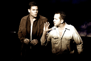 Paul Glover and Scott Wills as Jack Kerouac and Neal Cassady in Beautiful Losers. Photo / Supplied