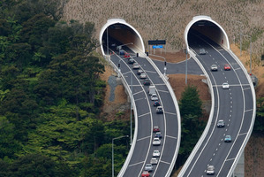 Motorists now enter the Northern Gateway near Puhoi, but questions are being raised over how far the highway will extend. Photo / Kenny Rodger