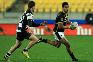 Julian Savea runs with the ball during the ITM Cup match against Hawke's Bay. Photo / Getty Images