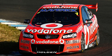 Jamie Whincup on his way to victory in Sydney. Photo / Getty Images