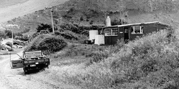A utility vehicle belonging to one of the victims, Mr Garry Holden, outside David Gray's house. File Photo / NZ Herald