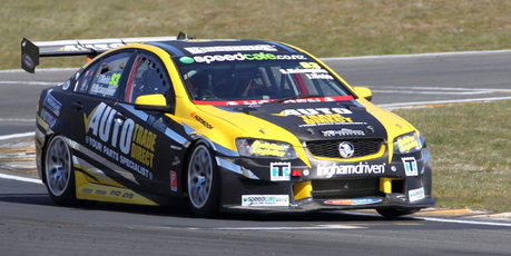 Jonathan Webb set a sizzling qualifying time for Sunday's Taupo 400 V8 SuperTourers endurance round. Photo / Supplied