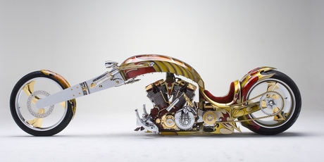 This 3.5m-long beast is plated in 24-carat gold and is worth at least $377,000. Photo / Supplied