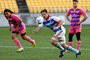 All Black captain Richie McCaw and Ma'a Nonu practise an attacking option in Wellington as Cory Jane looks on. Photo / Mark Mitchell