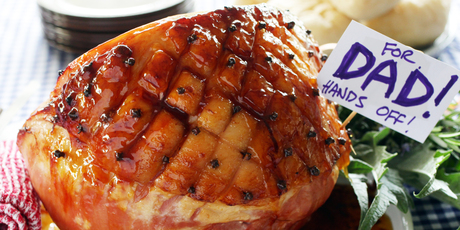 Apricot jam-glazed is the gift that keeps on giving as dads can munch on it for days. Photo / Doug Sherring
