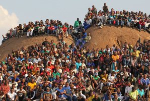 Miners are unlikely to return to work soon as they continue their bid for talks on wage increases. Photo / AP