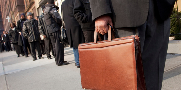 Jobless figures leading into the presidential election are seen as a key factor in the result. Photo / AP