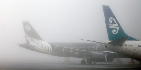 Heavy fog in July grounded many flights in and out of Auckland. Photo / Sarah Ivey