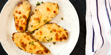 Welsh rarebit on rye sourdough. Photo / Babiche Martens
