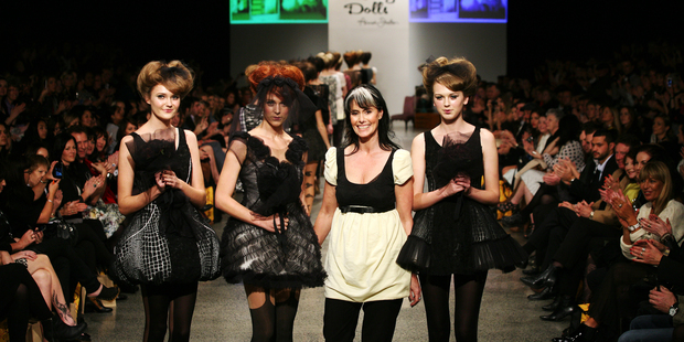 Annah Stretton at the end of her 2011 NZFW show.
Photo / Babiche Martens