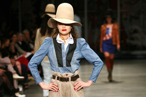 Did this catch on? An outfit from Trelise Cooper at last year's New Zealand Fashion Week. Photo / Babiche Martens