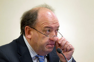 Former Pike River CEO, Peter Whittall in court, late last year. Photo / File