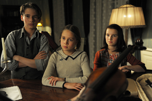 The three child leads of Wunderkinder do a remarkable job. Photo / Supplied