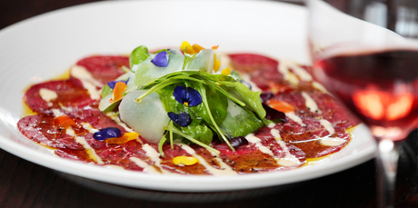 The beef carpaccio was billed as 'the original ... from Harry's Bar in Venice'. Photo / Michael Craig