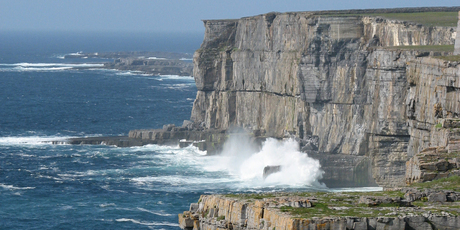 The dramatic cliffs of Inishmore. Photo / Jill Worrall