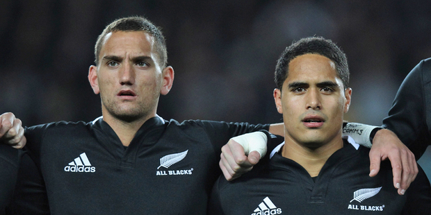 Aaron Cruden started outside Aaron Smith in the 60-0 rout against Ireland on June 23. Photo / Getty Images