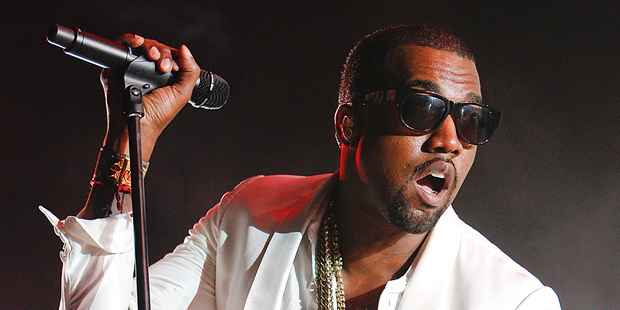Kanye West has rapped about his girlfriend's infamous sex tape in a new song. Photo / AP