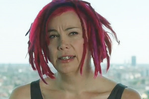 Lana Wachowski, as she appeared in the introduction for the Cloud Atlas trailer. Photo / YouTube