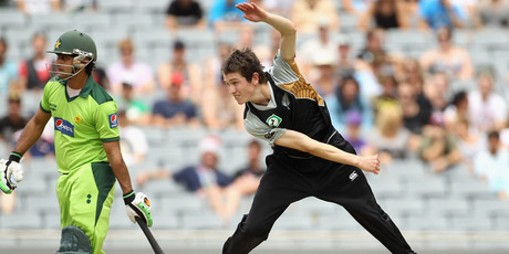 Adam Milne has added some bulk to his wiry figure and has got himself back to full steam after ankle surgery earlier this year. Photo / Getty Images
