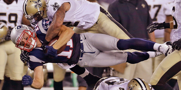 The Patriots and Saints will both be looking to make repeat appearances in the NFL playoffs. Photo / AP